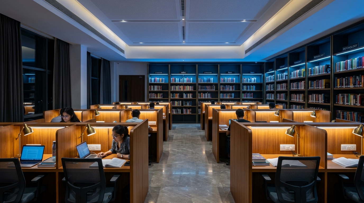 Genius Library Modern Study Hall in Madhupur, Sonbhadra